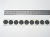 15 mm schwarz Flausch-Scheibe
