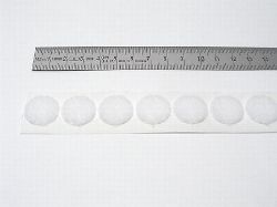 19 mm weiß Flausch-Scheibe