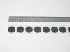 19 mm schwarz Flausch-Scheibe