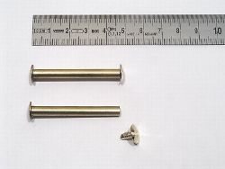 45 mm lg Messing-Buchschrauben
