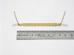 Heftzungen goldlackiert U-Form