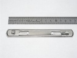 Hakendeckleiste vernickelt
