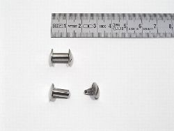 10mm  vernickelt Buchschrauben