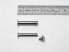 35mm  vernickelt Buchschrauben