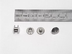 Buchschrauben 3,5mm vernickel