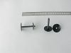 Druck-Niete schwarz  b.38 mm