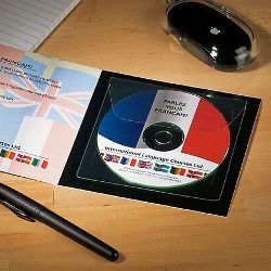 CD-ROM-Tasche mit Klappe, sk